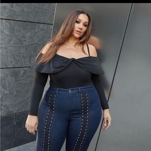 Fashion to Figure laced up detail skinny jean